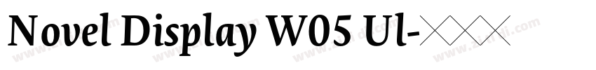 Novel Display W05 Ul字体转换